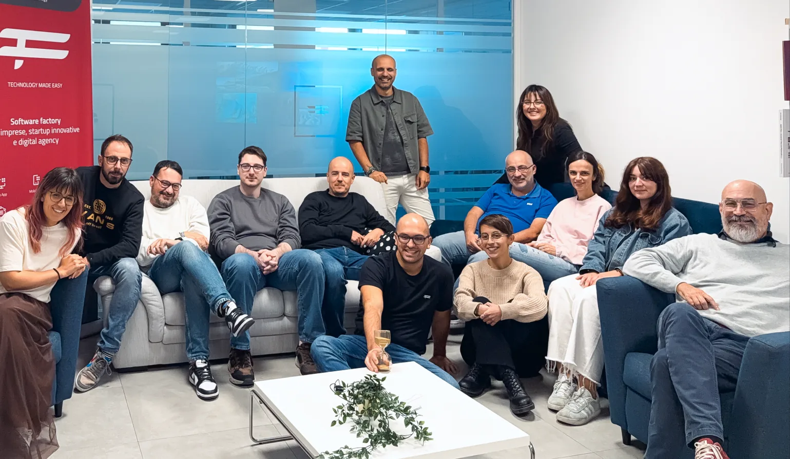 Il team F.technology nella sede di Cesena