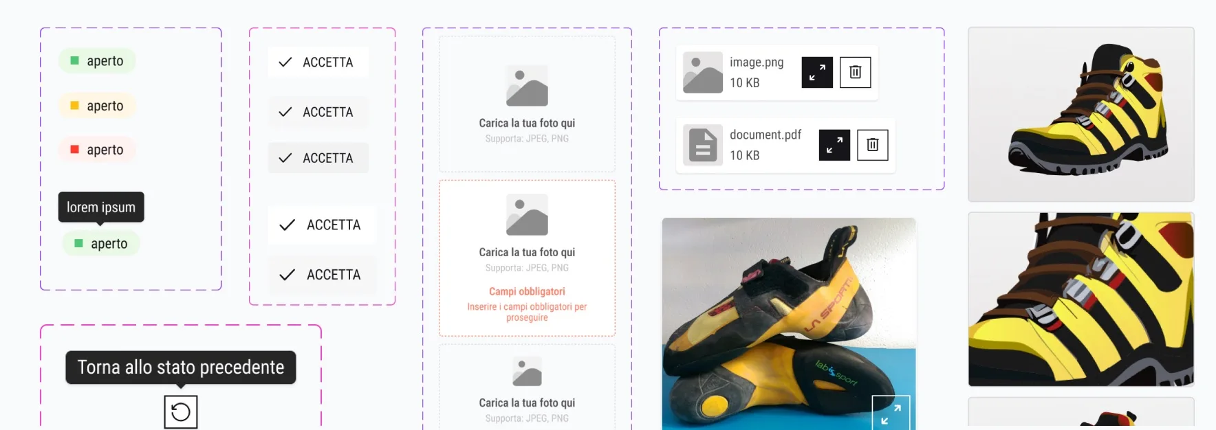 Componenti del design system
